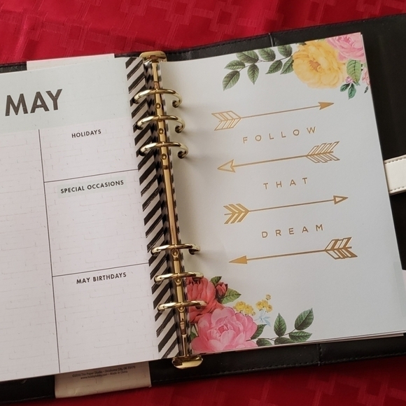 The PAPER STUDIO 6 ring planner non dated . NWT - Picture 7 of 8